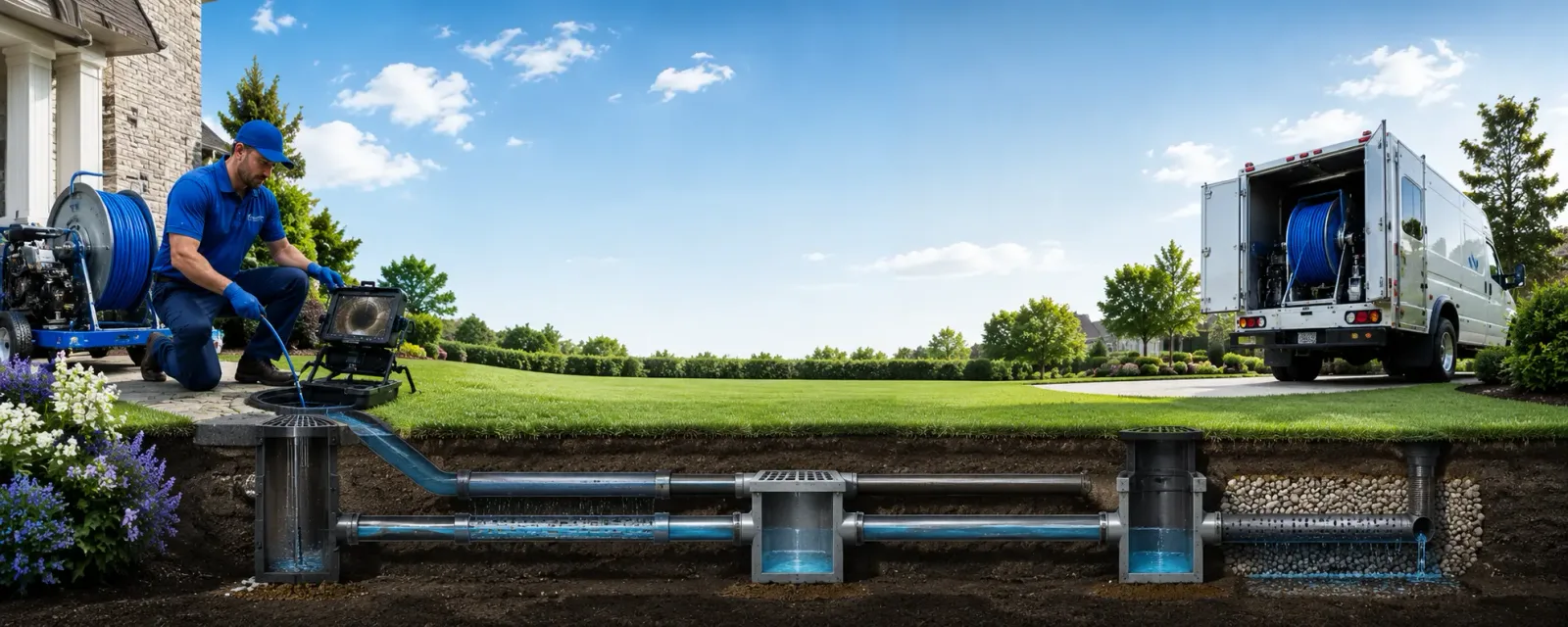 Outdoor drain cleaning information for West Jefferson, OH